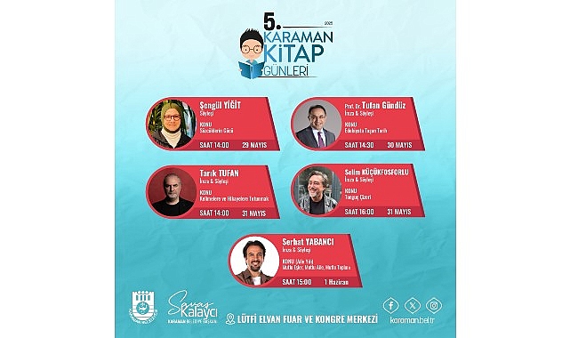 Karaman Belediyesi’nin geleneksel hale getirdiği Kitap Günleri başlıyor.