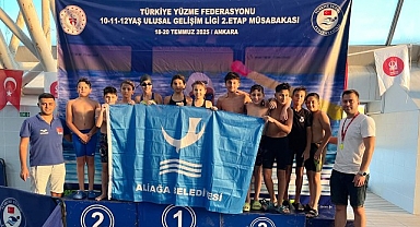 Aliağalı Yüzücüler Ankara’da Göz Doldurdu