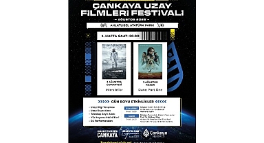 Çankaya’da Uzay Filmleri Festivali 2 Ağustos’ta Başlıyor