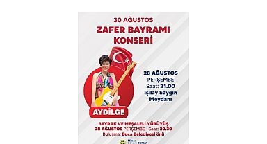 Buca Zafer Bayramı’nı Aydilge konseriyle kutlayacak