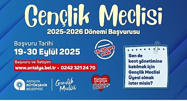 Büyükşehir Gençlik Meclisine başvurular başladı