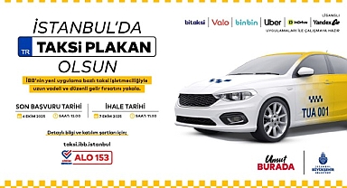 İstanbul’da bir taksi plakan olsun