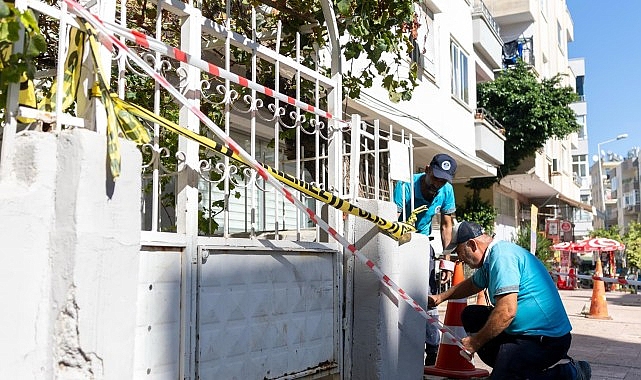 Yenişehir Belediyesi çökme bölgesinde tüm önlemleri aldı